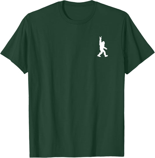 Funny Bigfoot Rock and Roll for Sasquatch Believers T-Shirt - T-Shirt | Forest