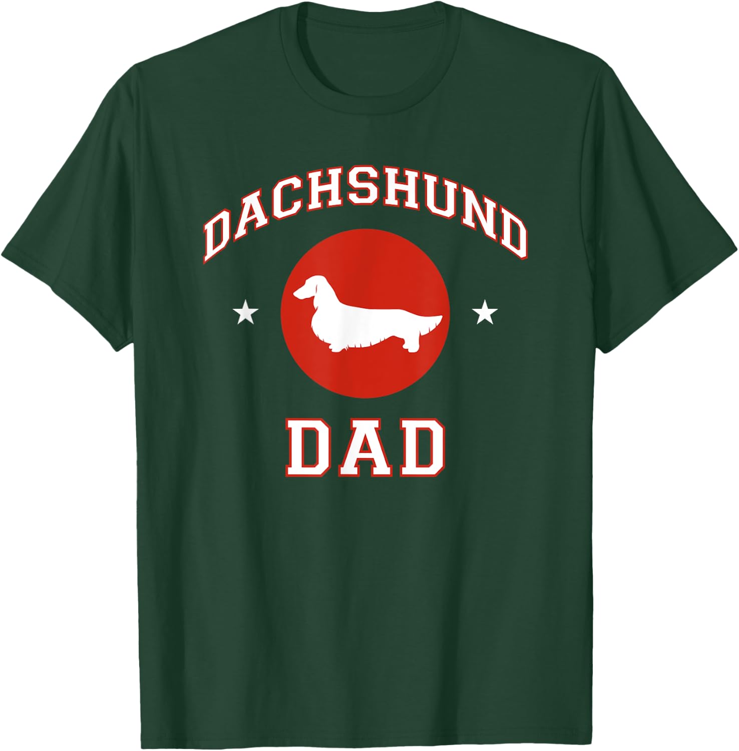 Longhaired Dachshund Dad T-Shirt - T-Shirt | Forest