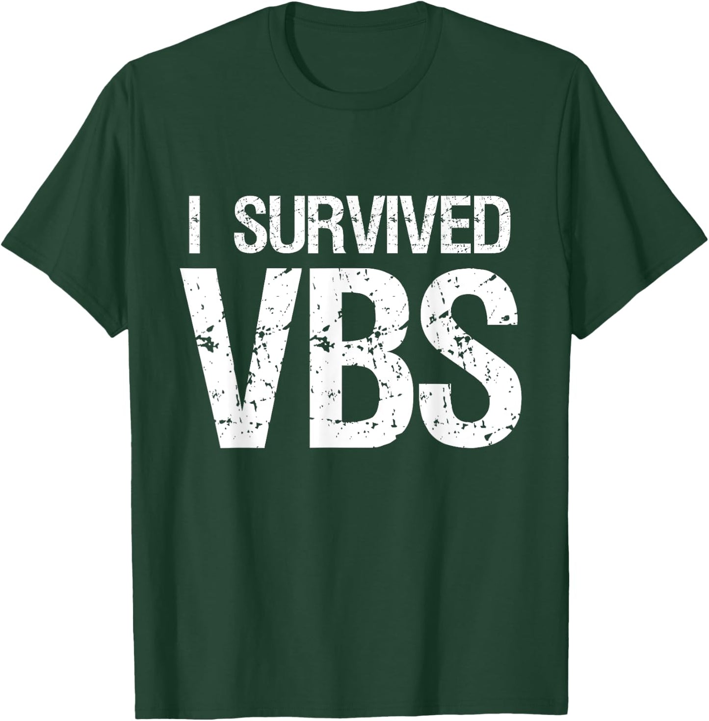 I Survived Vacation Bible School 2025 VBS Cute Funny T-Shirt - T-Shirt | Forest