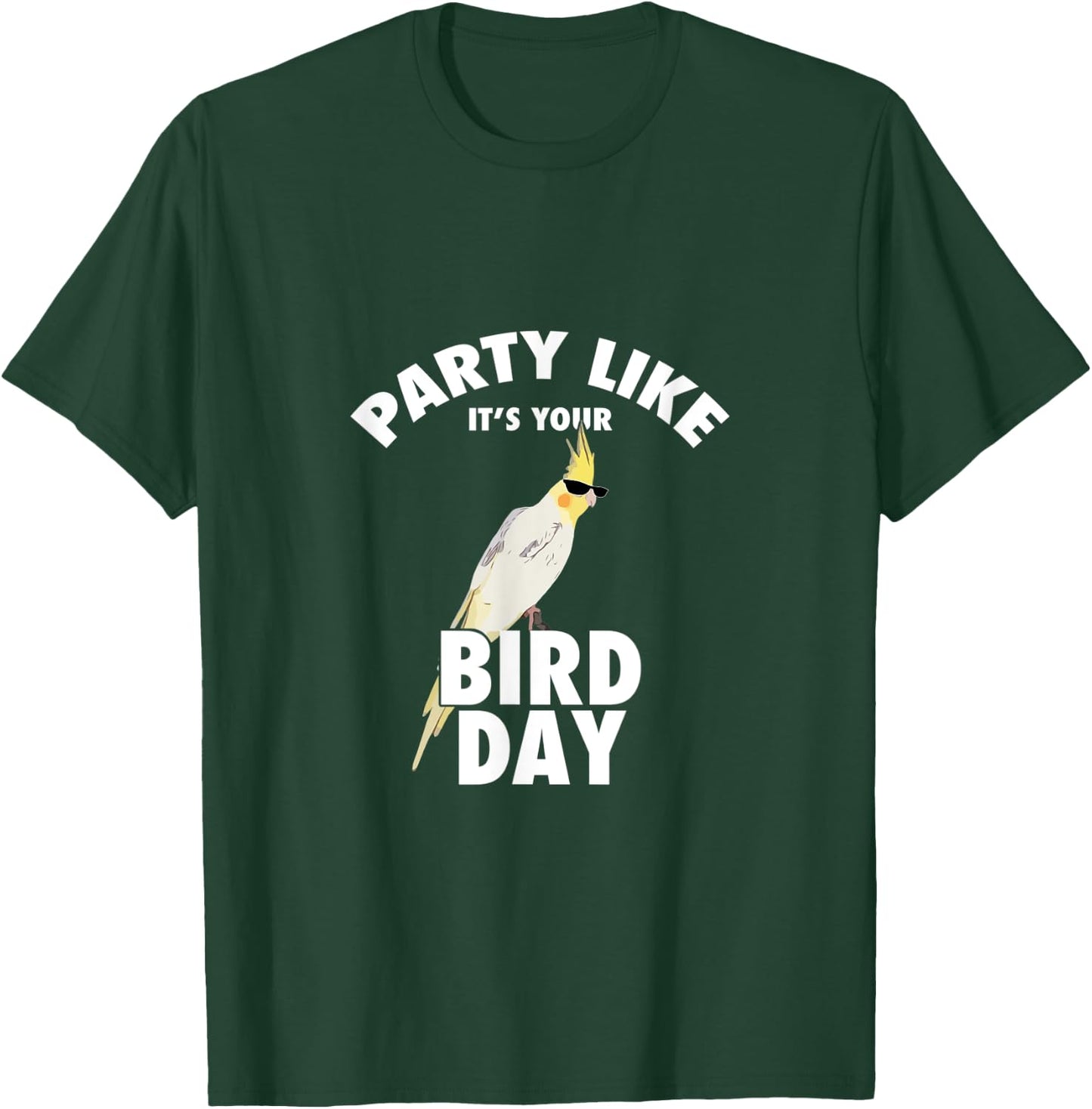 Birthday Cockatiel Parrot Bird Lover T-Shirt - T-Shirt | Forest
