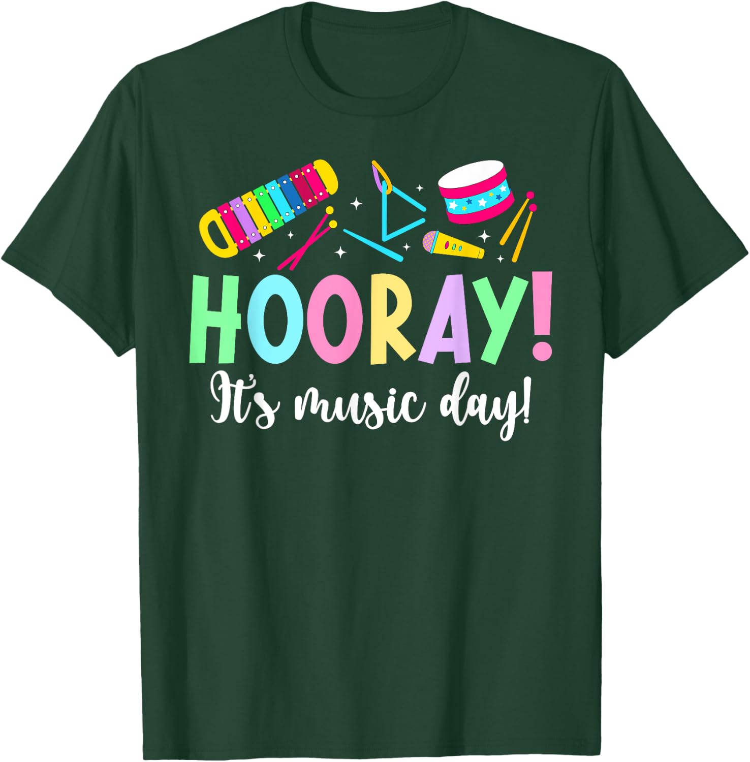 It's Music Day Music Teacher Music Teaching T-Shirt - T-Shirt | Forest