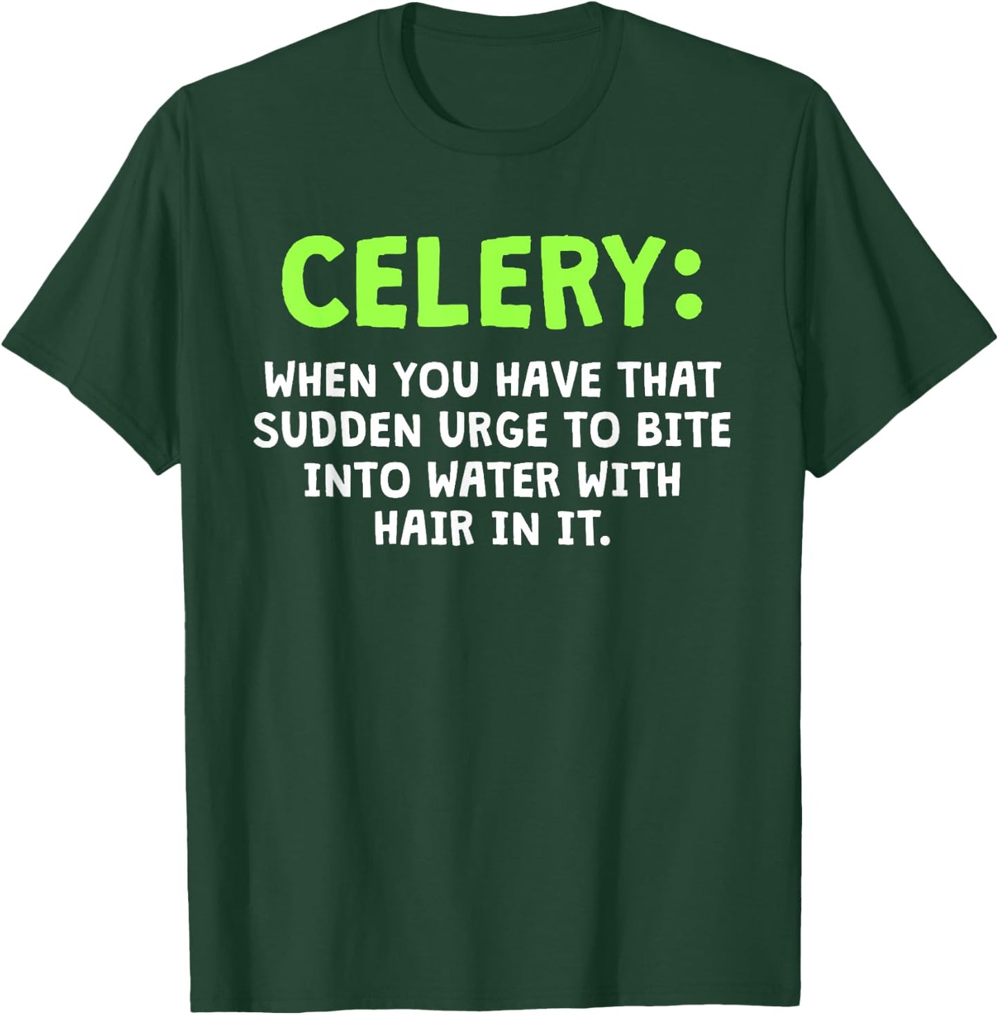 Celery Vegan Vegetable Lover Vegetarian Apium Graveolen T-Shirt - T-Shirt | Forest