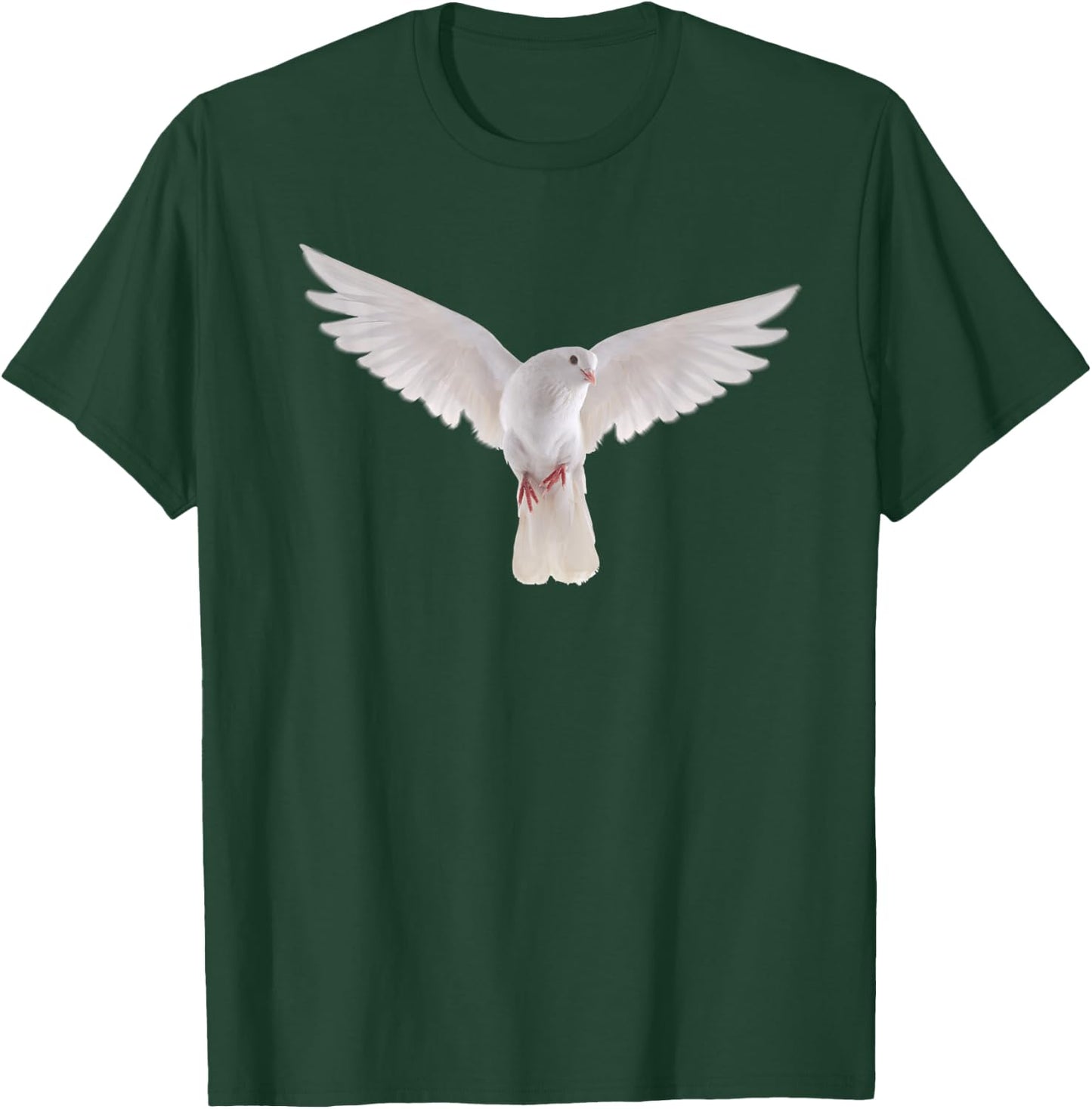 Lovely Faith Dove Bird of Peace Photo Silhouette Art T-Shirt - T-Shirt | Forest