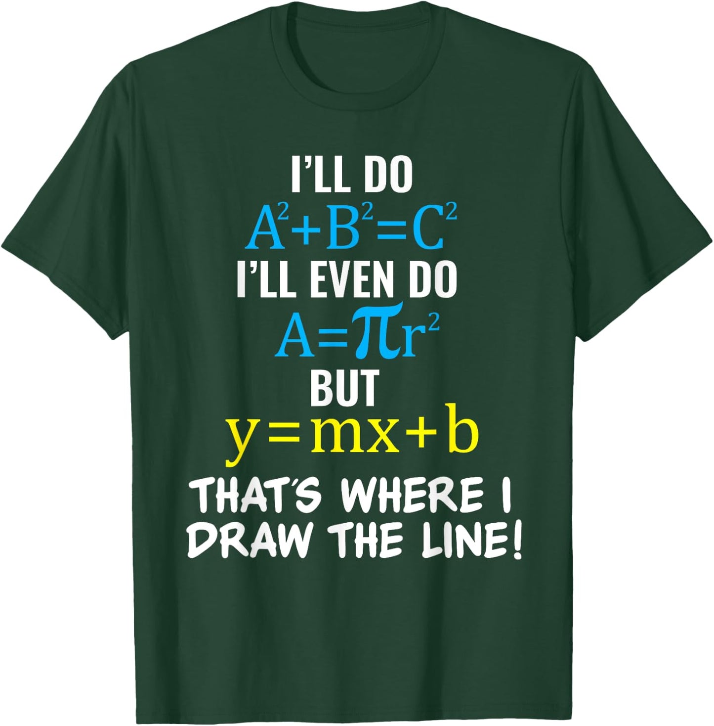 Basic Math Pun T Shirt Meme for Youth Teen Girls & Boys T-Shirt - T-Shirt | Forest