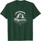 Mystic CT Sailboat Vintage Nautical Throwback T-Shirt - T-Shirt | Forest