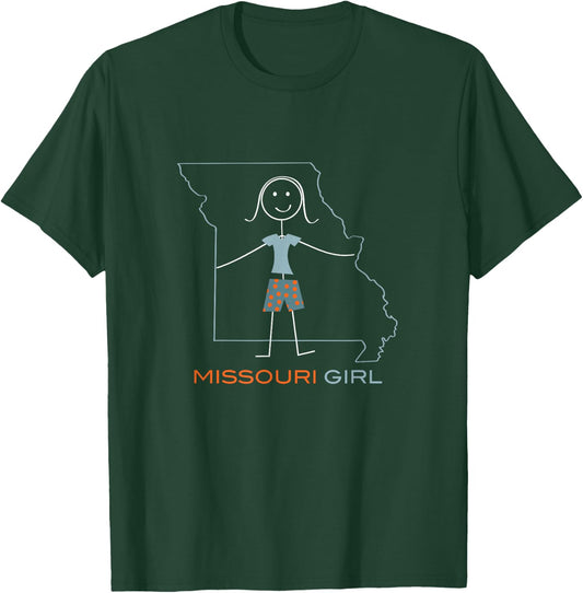 Funny Missouri, MO Girls Missouri T-Shirt - T-Shirt | Forest