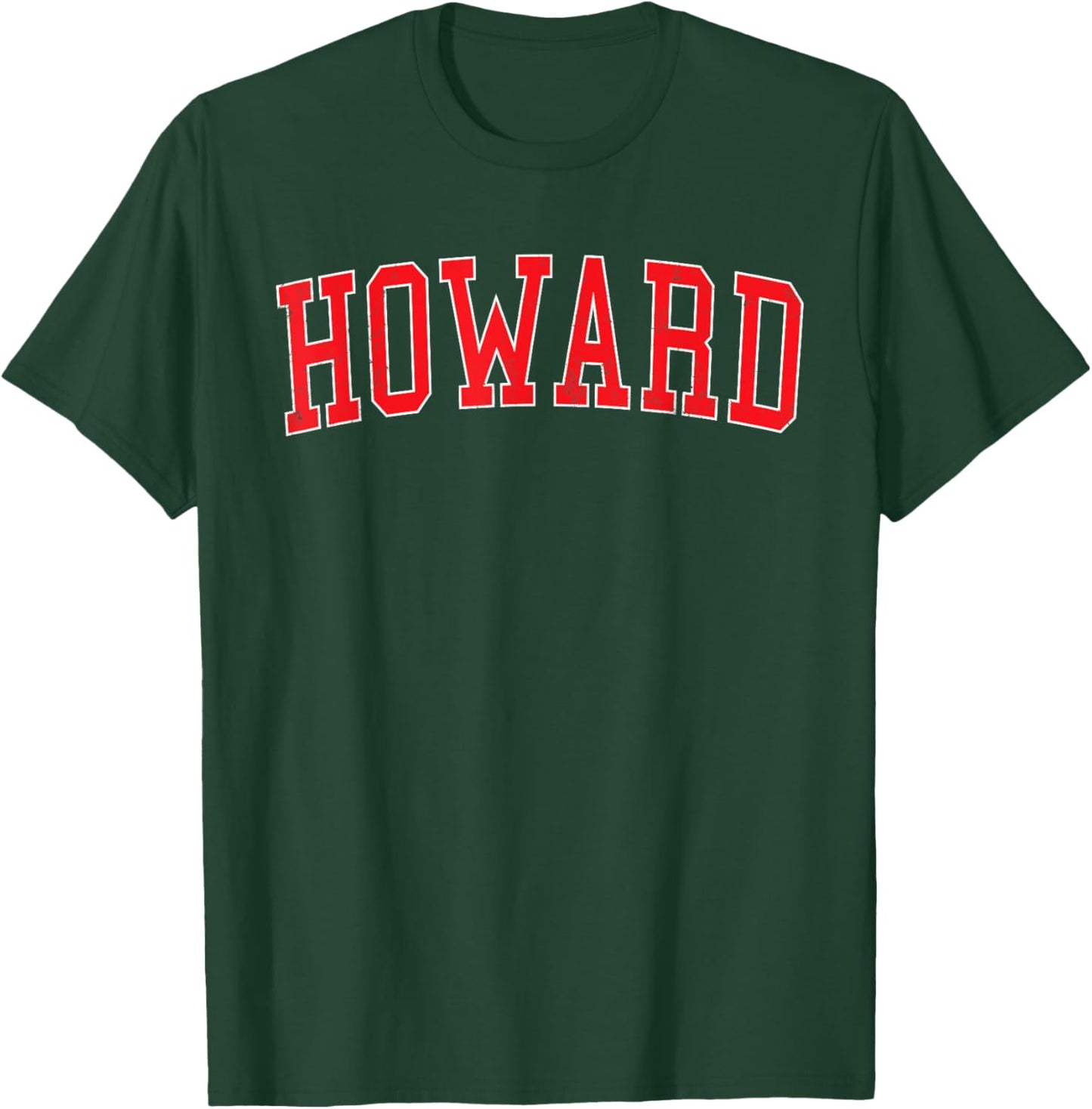 Vintage Howard WI Distressed Red Varsity Style T-Shirt - T-Shirt | Forest