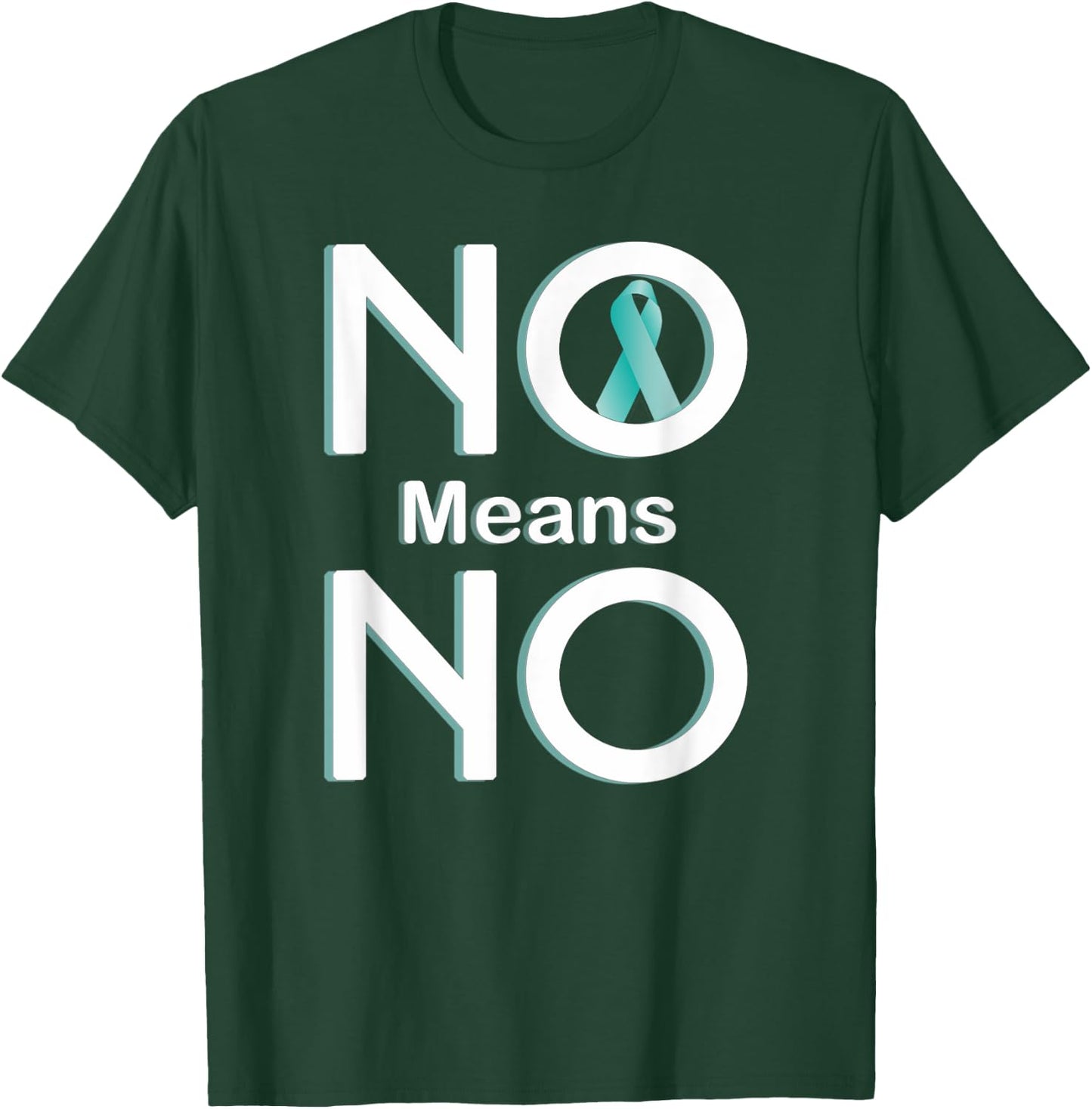 No Means No Sexual Assault Awareness Month T-Shirt - T-Shirt | Forest