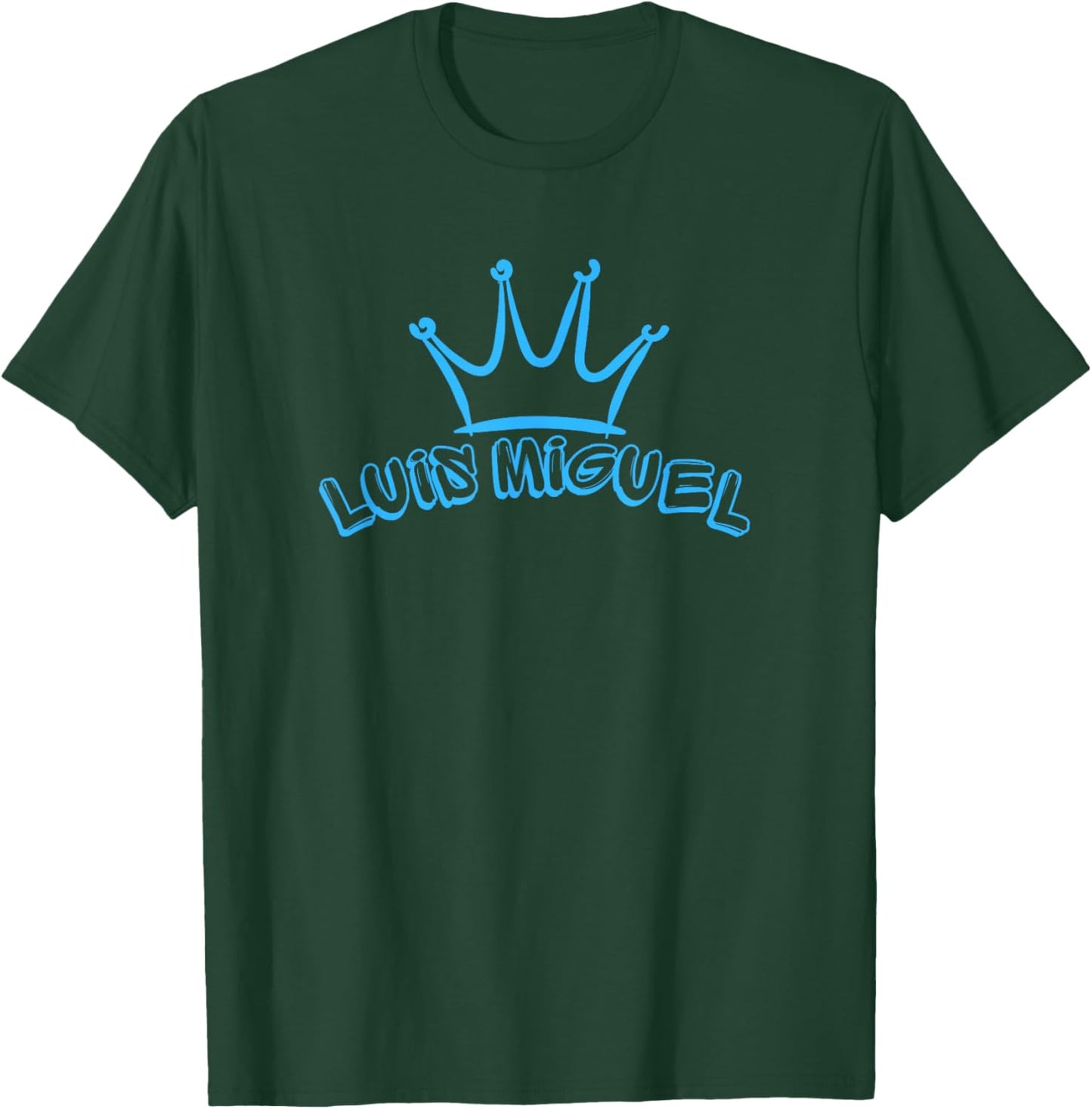 King Luis Miguel / Blue Crown & Name Luis Miguel Graffiti T-Shirt - T-Shirt | Forest