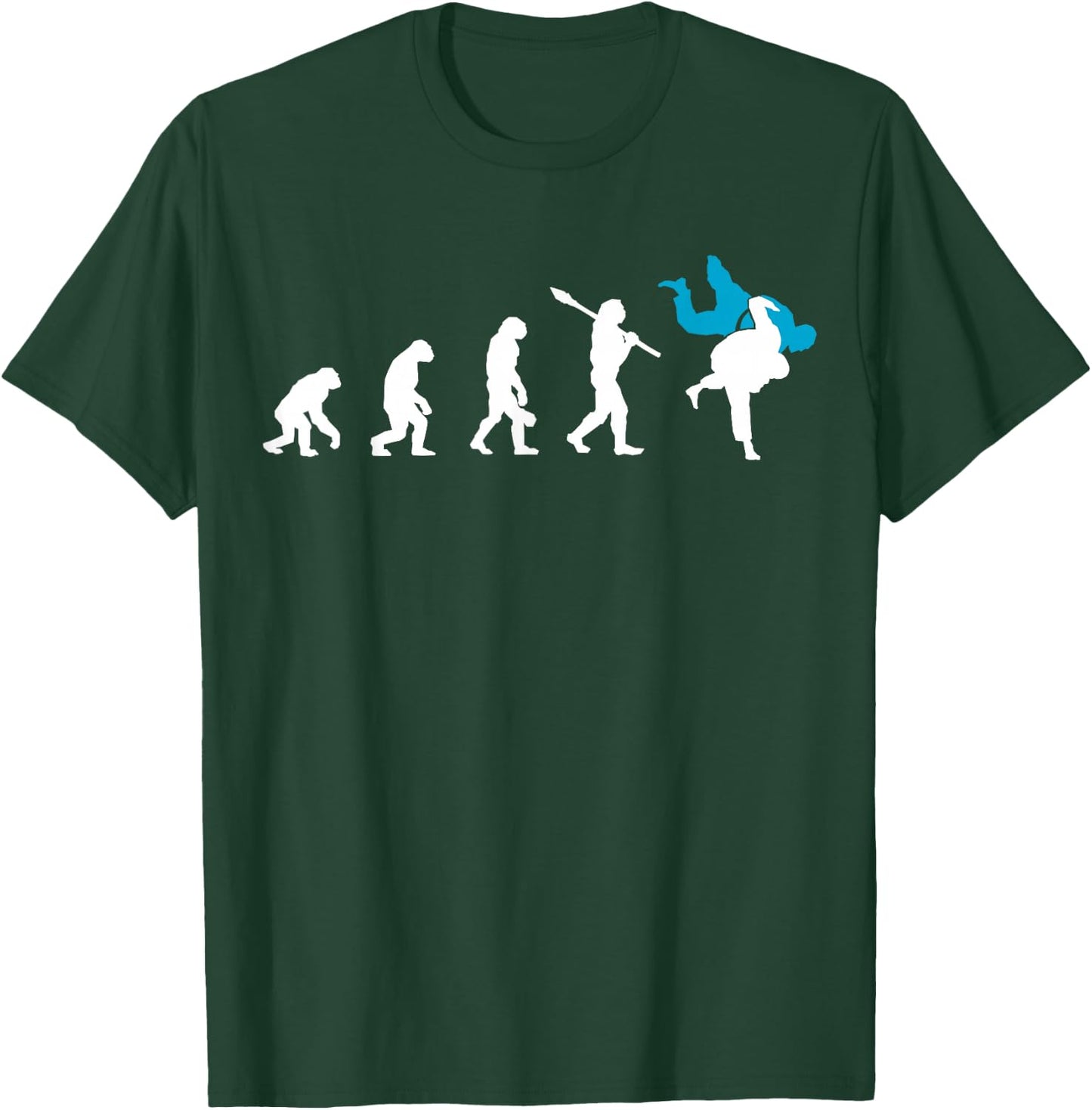 Judo Evolution Cool Judoka Retro Gift T-Shirt - T-Shirt | Forest