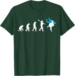 Judo Evolution Cool Judoka Retro Gift T-Shirt - T-Shirt | Forest