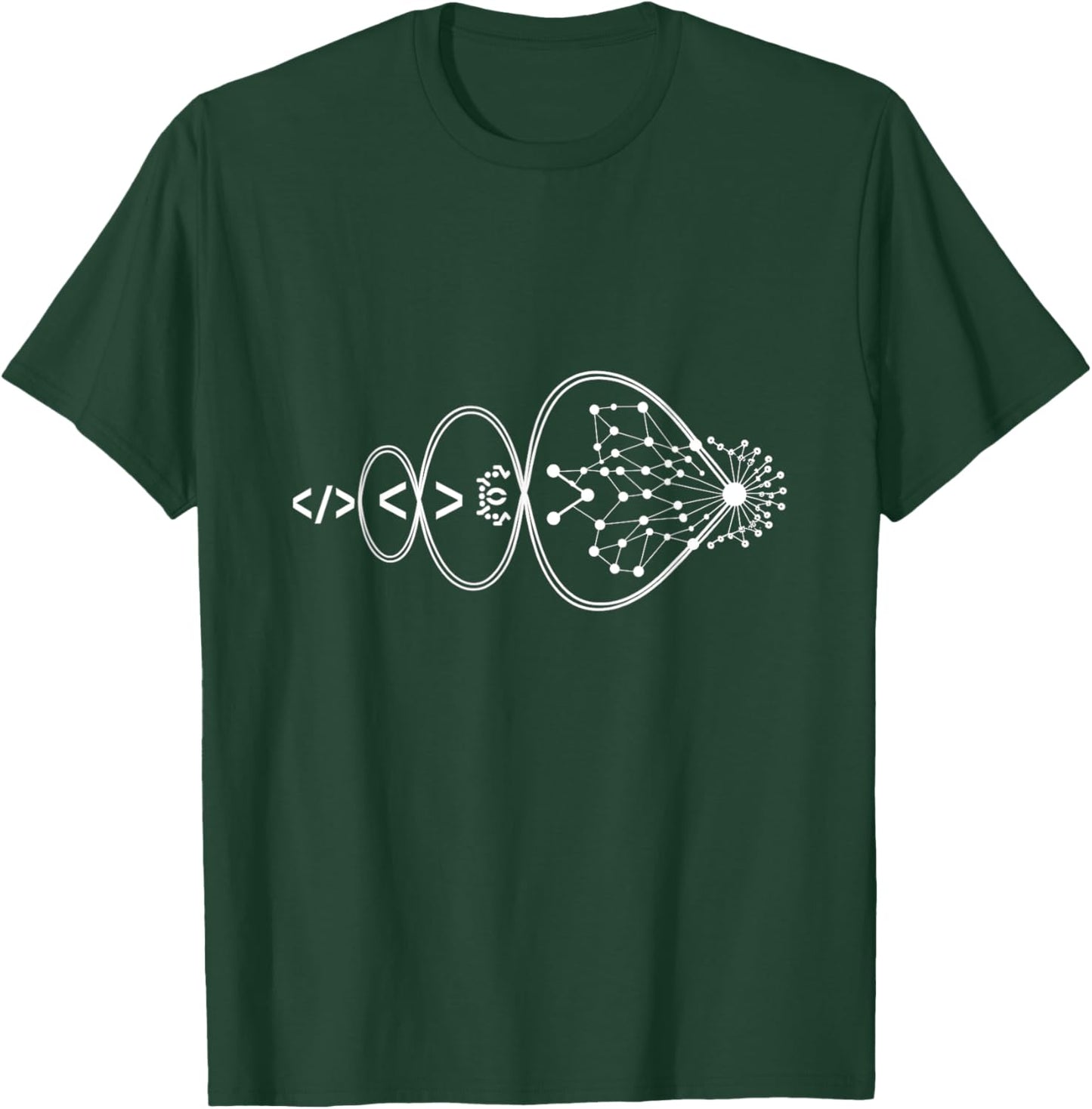 Artificial Intelligence AI Evolution Neural Network T-Shirt - T-Shirt | Forest