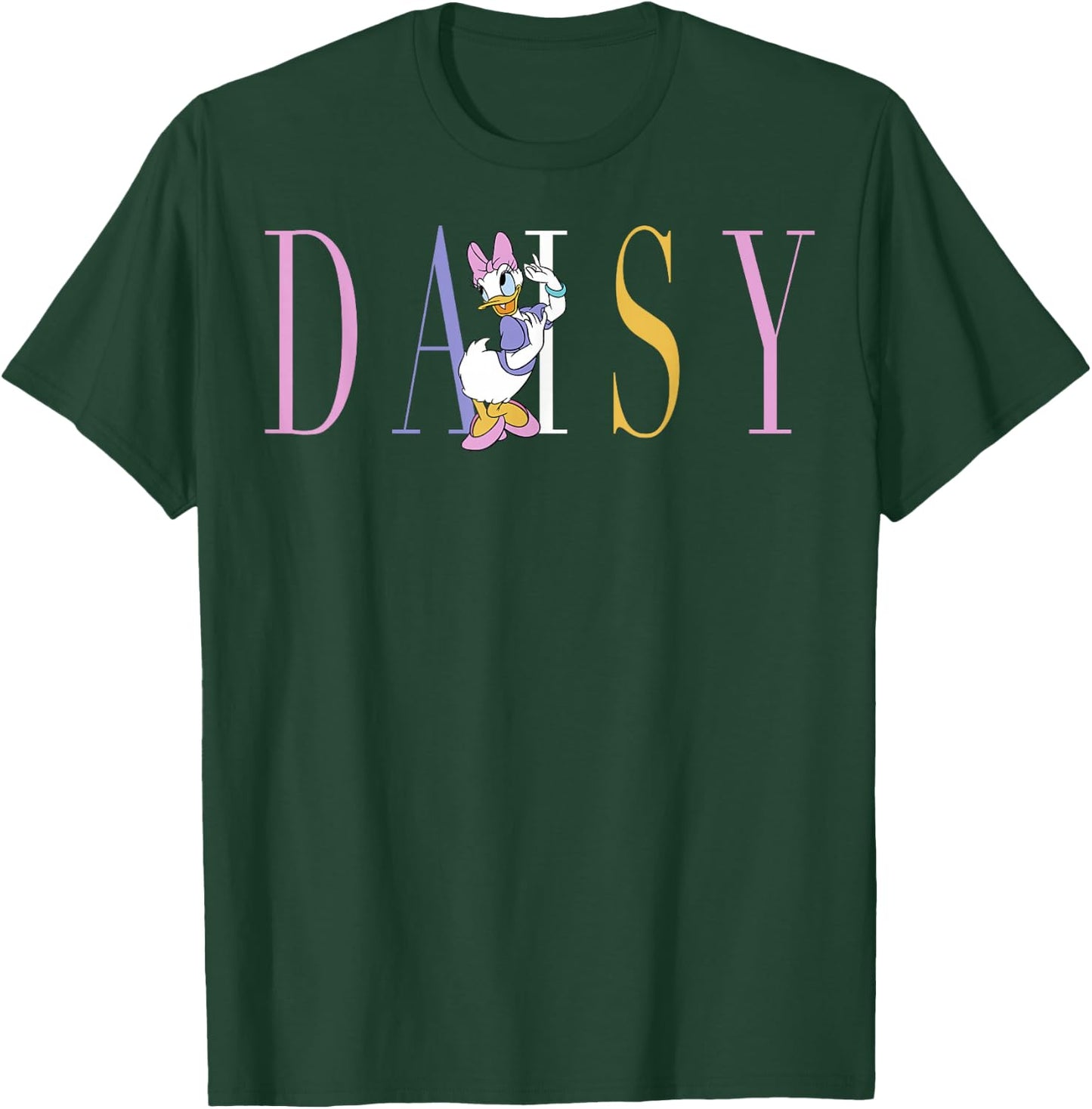 Disney Mickey and Friends Daisy Duck Simple Text T-Shirt - T-Shirt | Forest