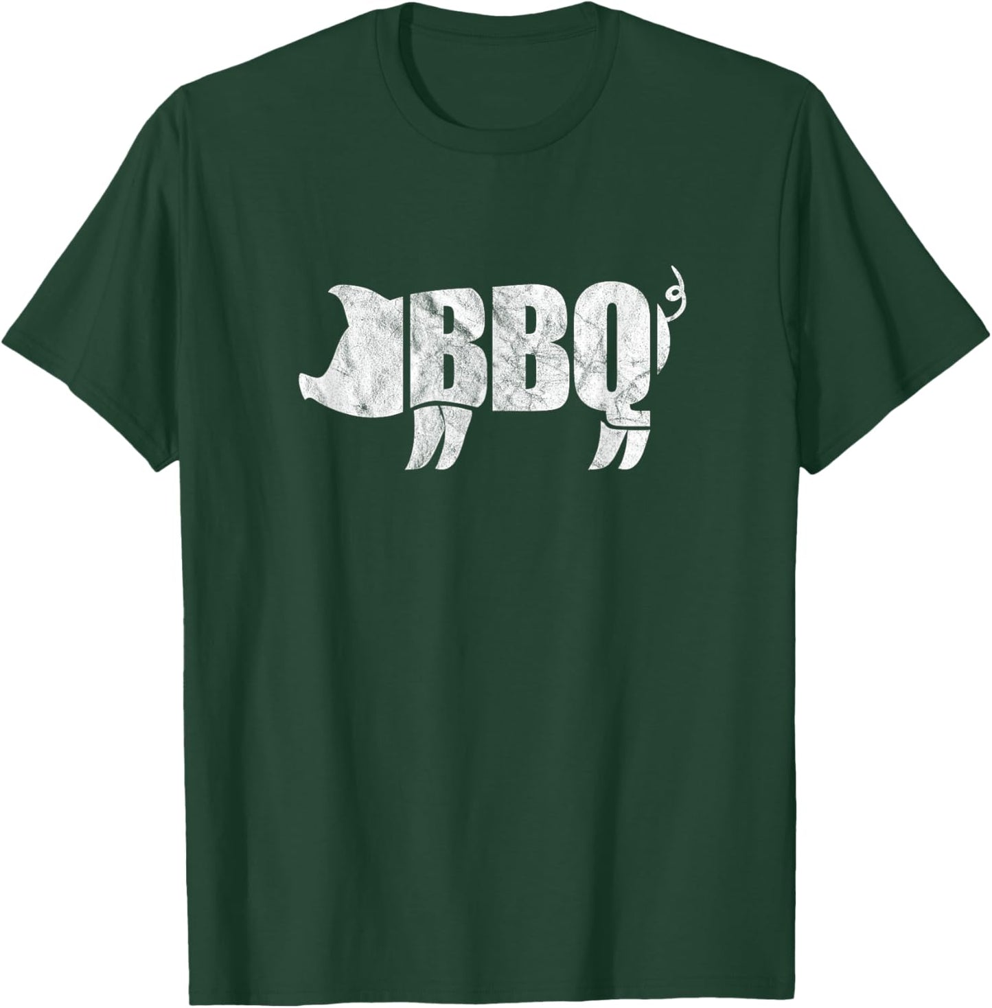 BBQ Pig Funny Barbeque Pork Meat Grill Chef Grilling T-Shirt - T-Shirt | Forest