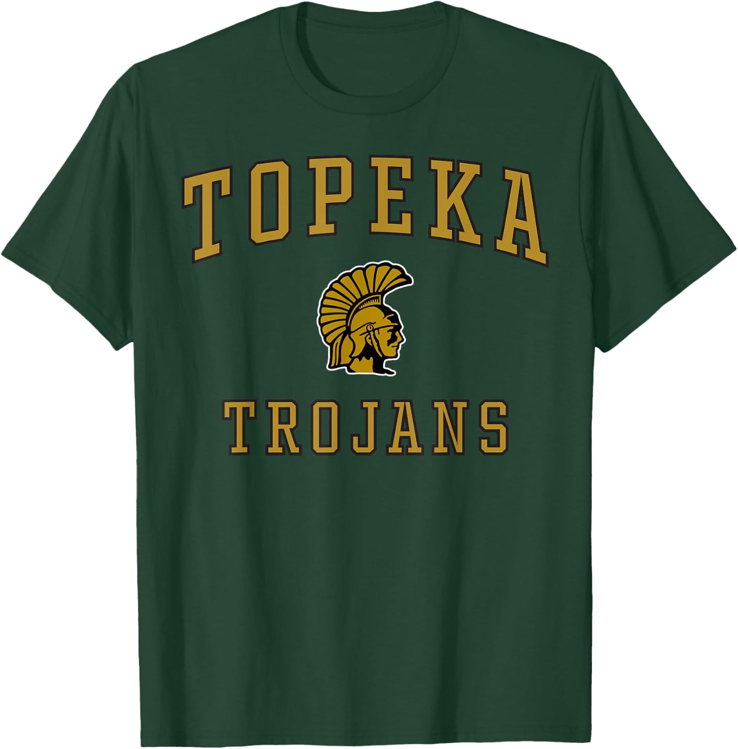 Topeka High School Trojans C1 T-Shirt - T-Shirt | Forest