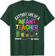 Funny Battery Life Of A Infant Teacher T-Shirt - T-Shirt | Forest