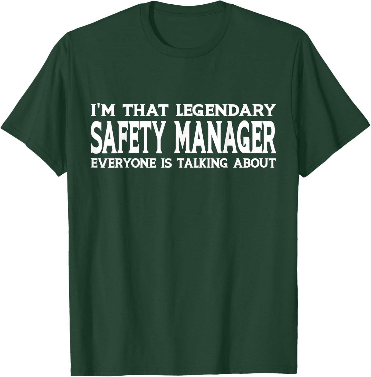 Safety Manager Job Title Employee Funny Safety Manager T-Shirt - T-Shirt | Forest