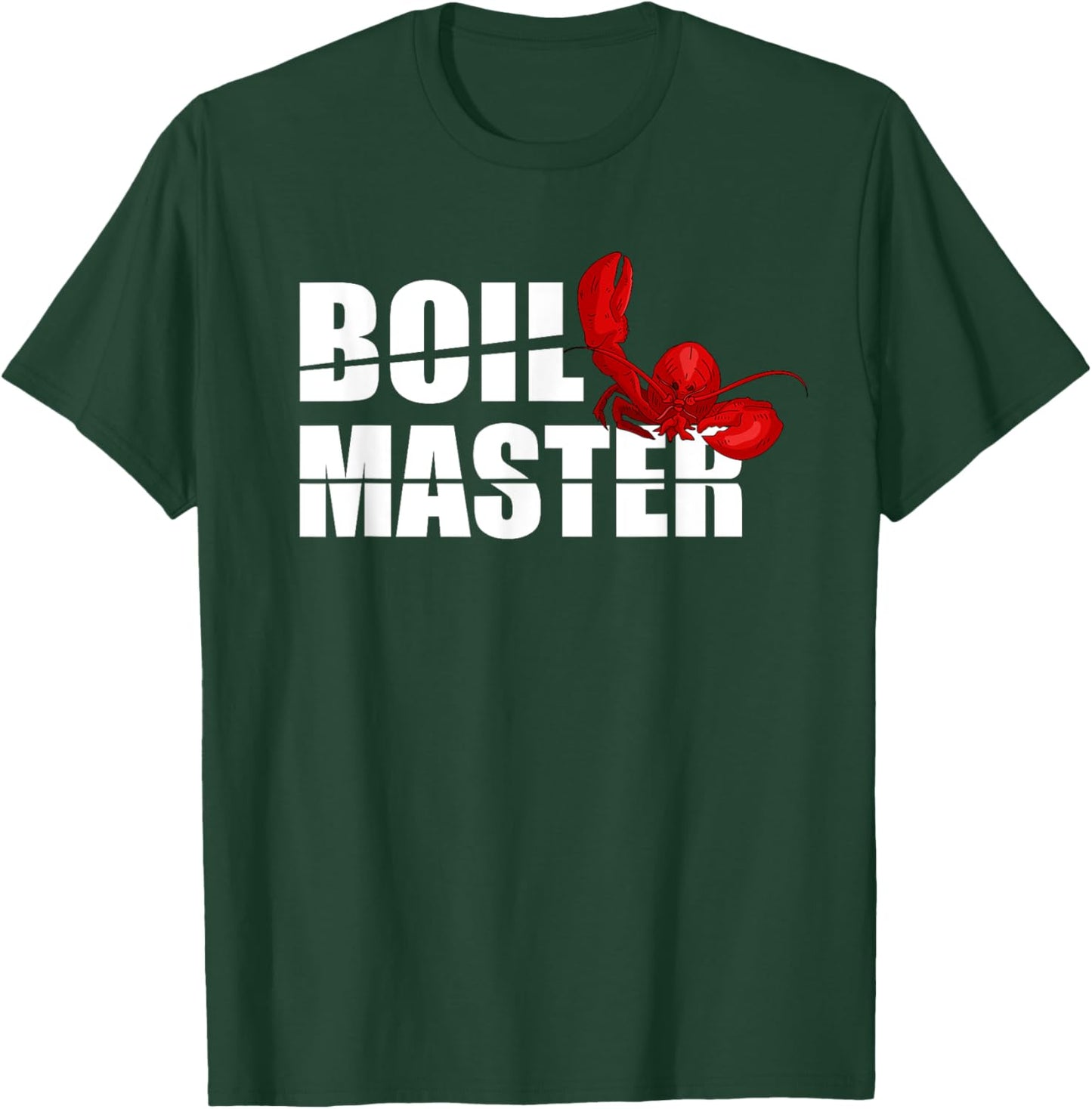 Crawfish Boil Master Funny Crayfish Party Crawfish King T-Shirt - T-Shirt | Forest
