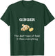 Funny Ginger Fixes Everything Foodie T-Shirt - T-Shirt | Forest