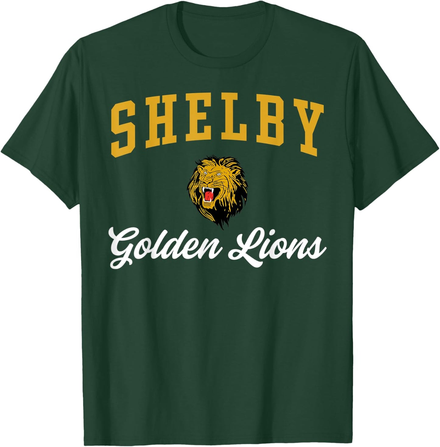 Shelby High School Golden Lions C3 T-Shirt - T-Shirt | Forest