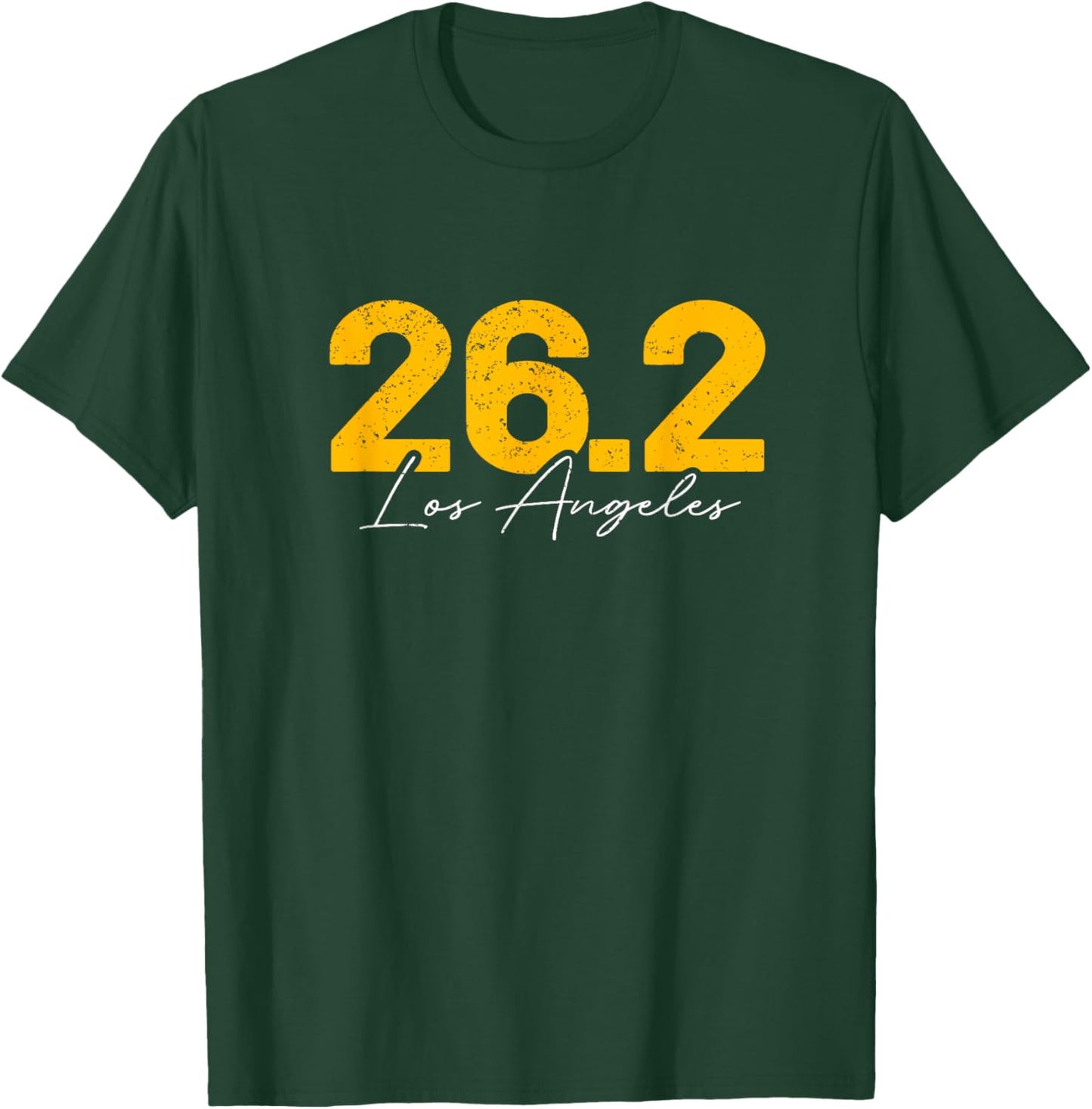 Los Angeles LA Running 26.2 Marathon Runner T-Shirt - T-Shirt | Forest