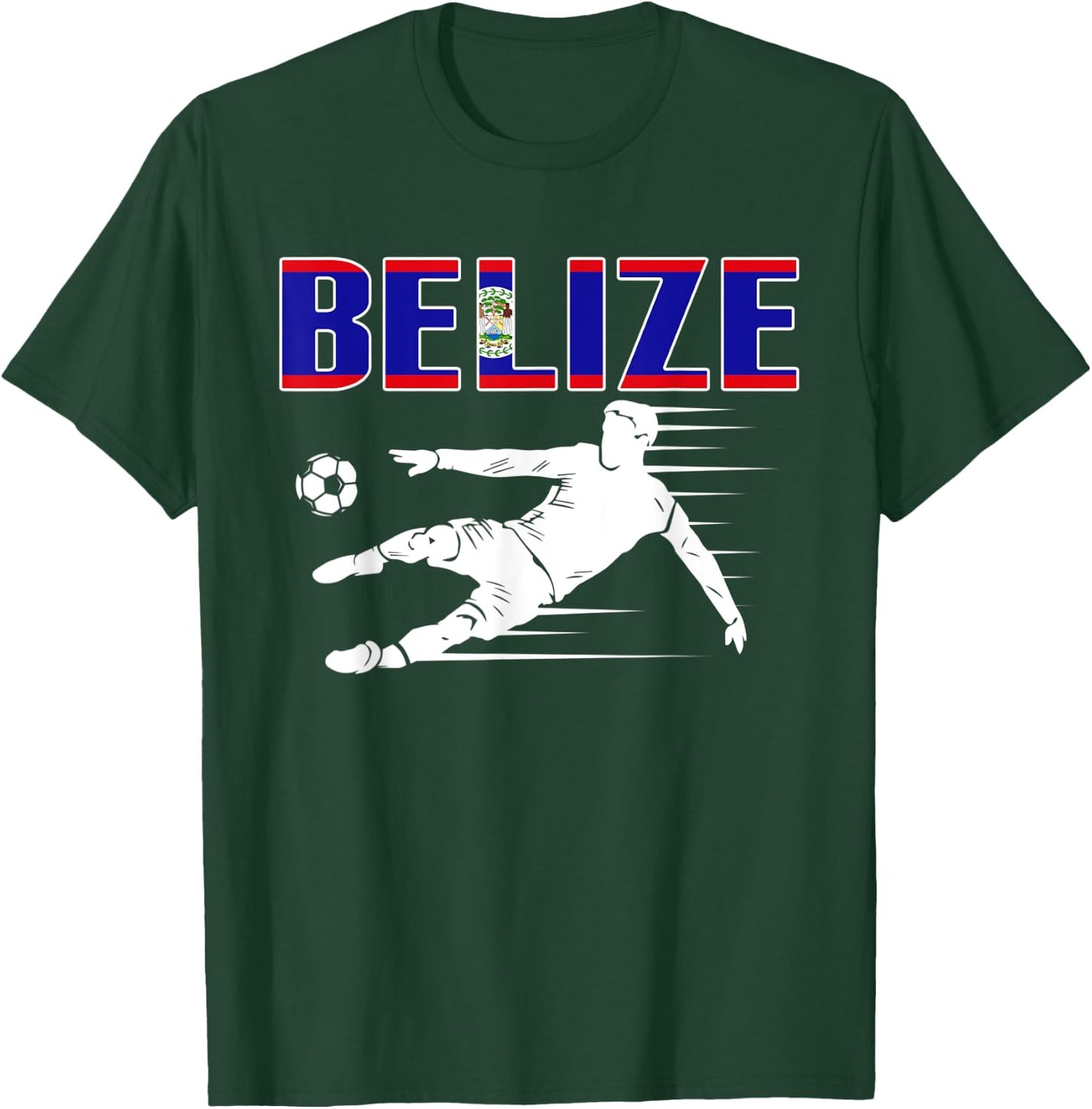 Belize Soccer Fans Jersey Proud Belizean Football Supporters T-Shirt - T-Shirt | Forest