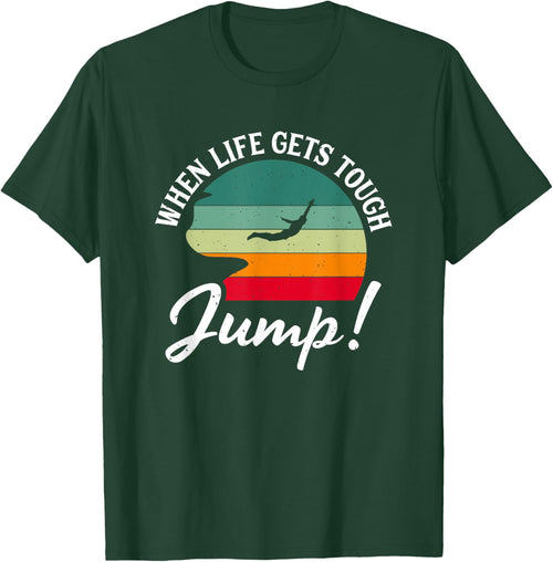 Life Tough Jump Extreme Jumping Cliff Diver Cliff Diving