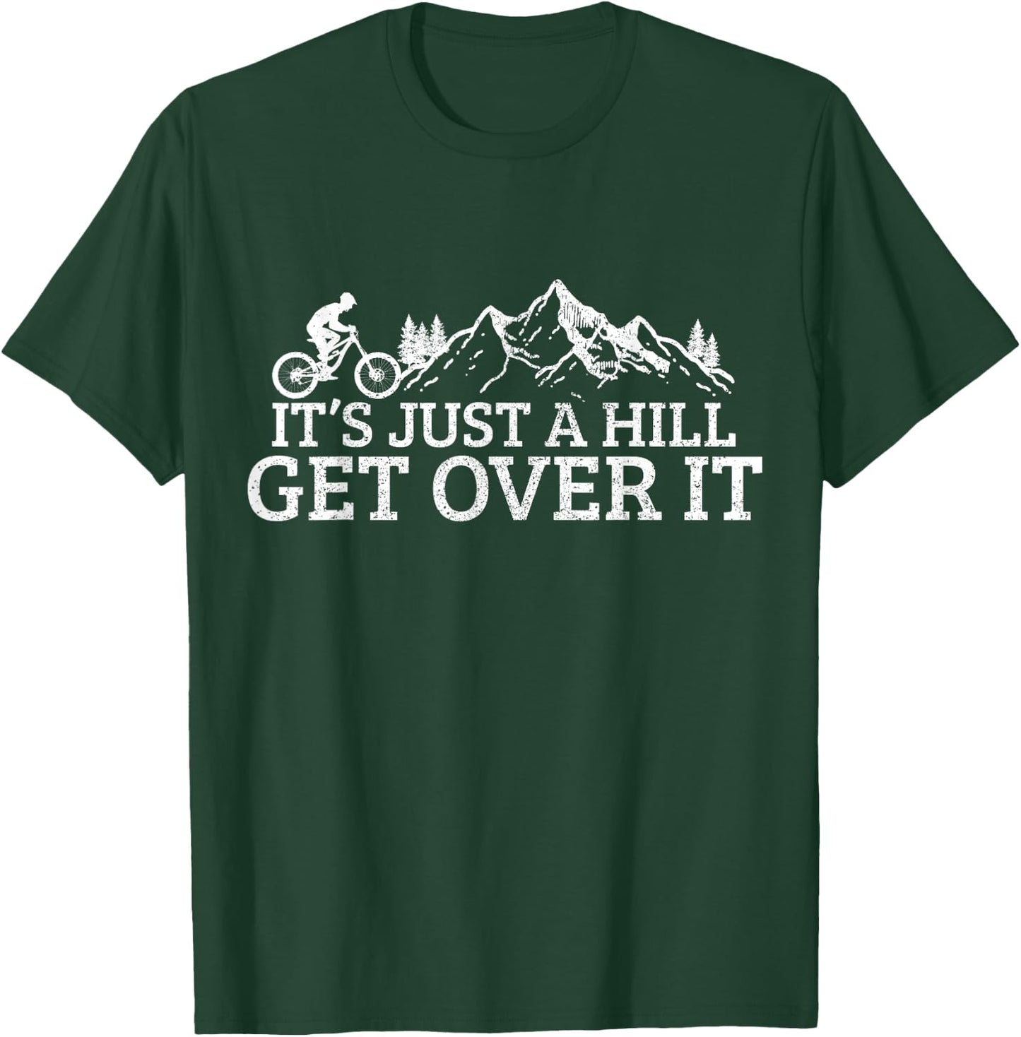 Funny Mountain Bike MTB Cycling Biker Cyclist T-Shirt - T-Shirt | Forest