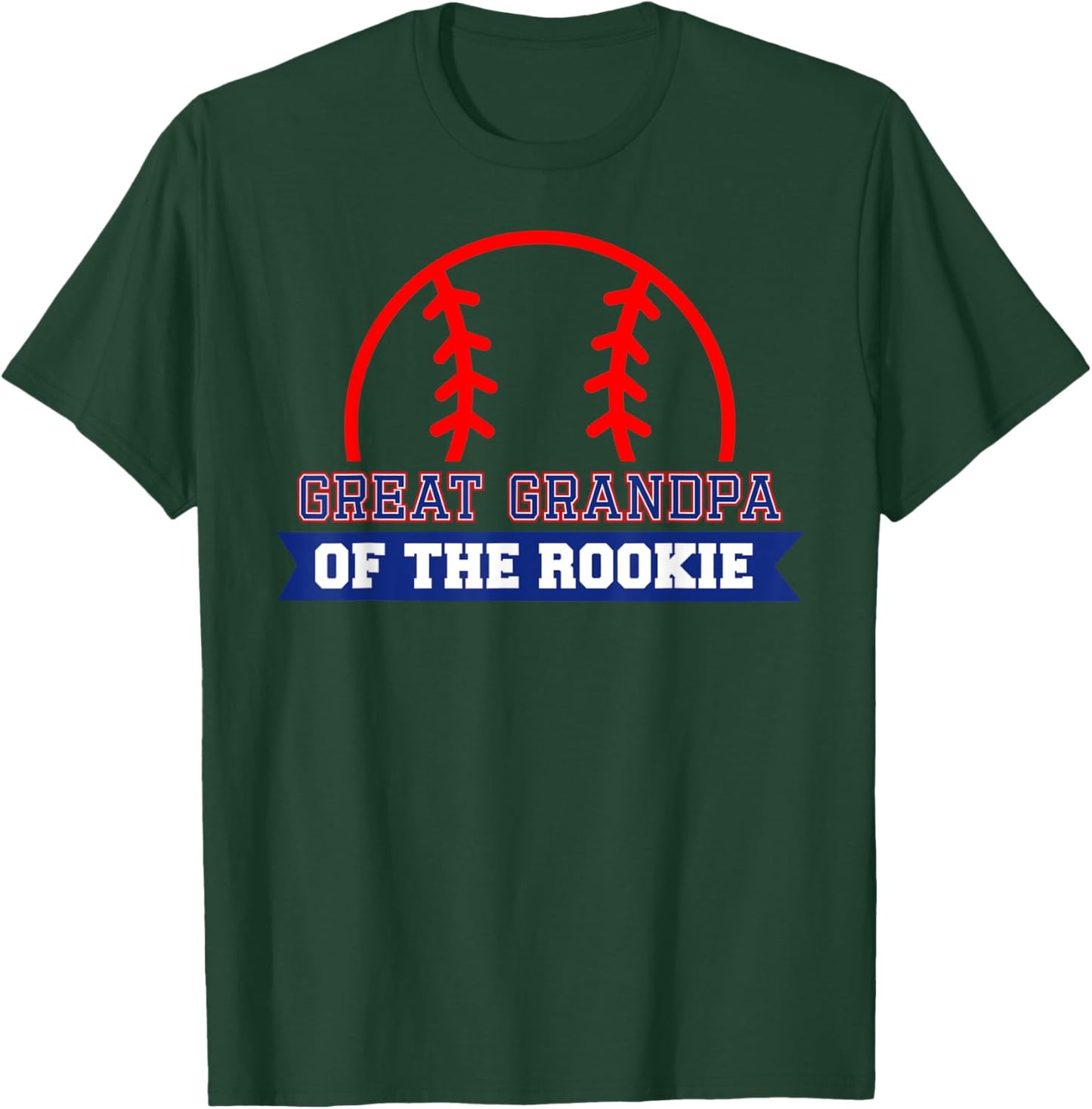 Great Grandpa of Rookie 1st Birthday Baseball Theme Matching T-Shirt - T-Shirt | Forest