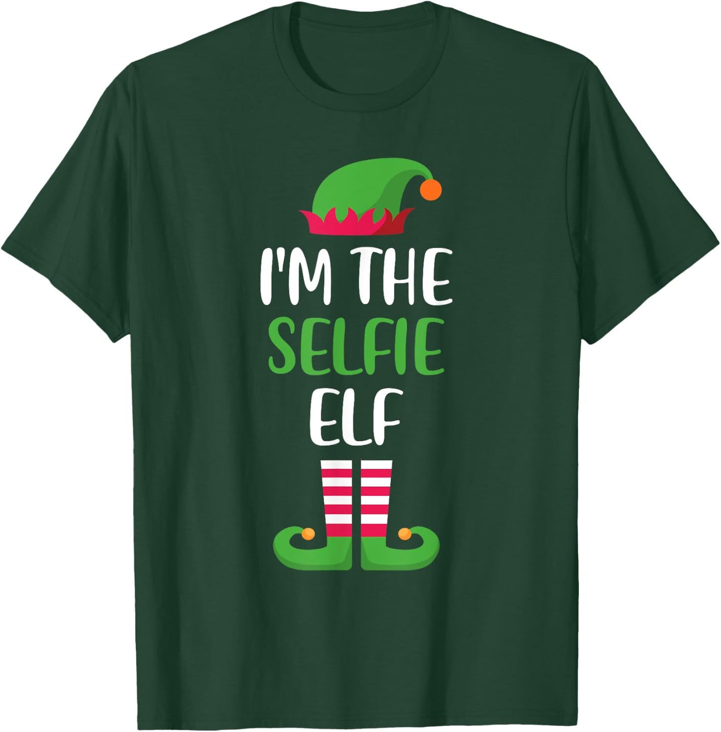 The Selfie Elf Family Matching Christmas Group Funny Xmas T-Shirt - T-Shirt | Forest