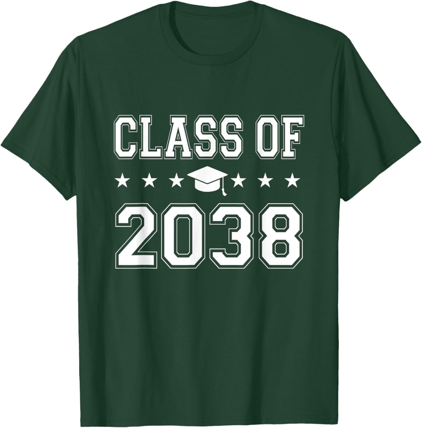 Class of 2038 First Day of School Graduation T-Shirt - T-Shirt | Forest