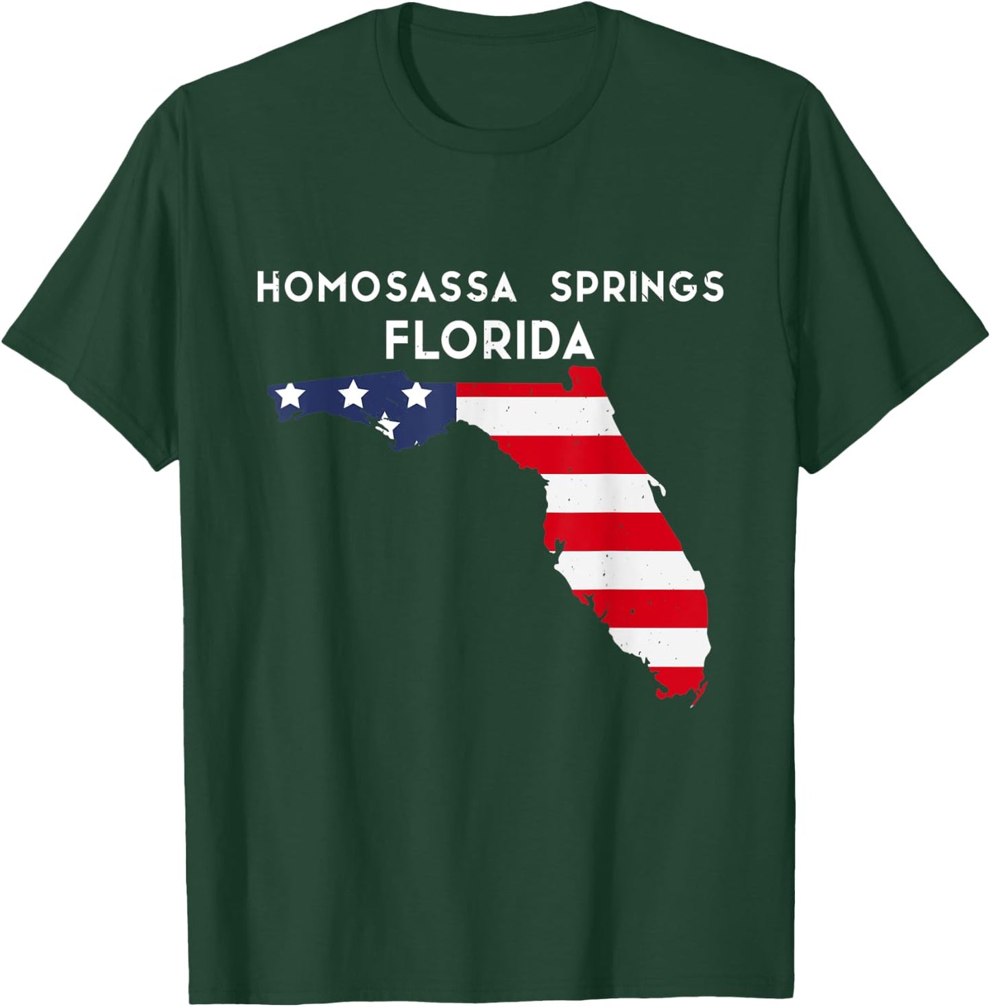 Homosassa Springs Florida USA State America Travel Floridian T-Shirt - T-Shirt | Forest