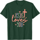 Jesus Loves You - Christian Religious Catholic T-Shirt - T-Shirt | Forest