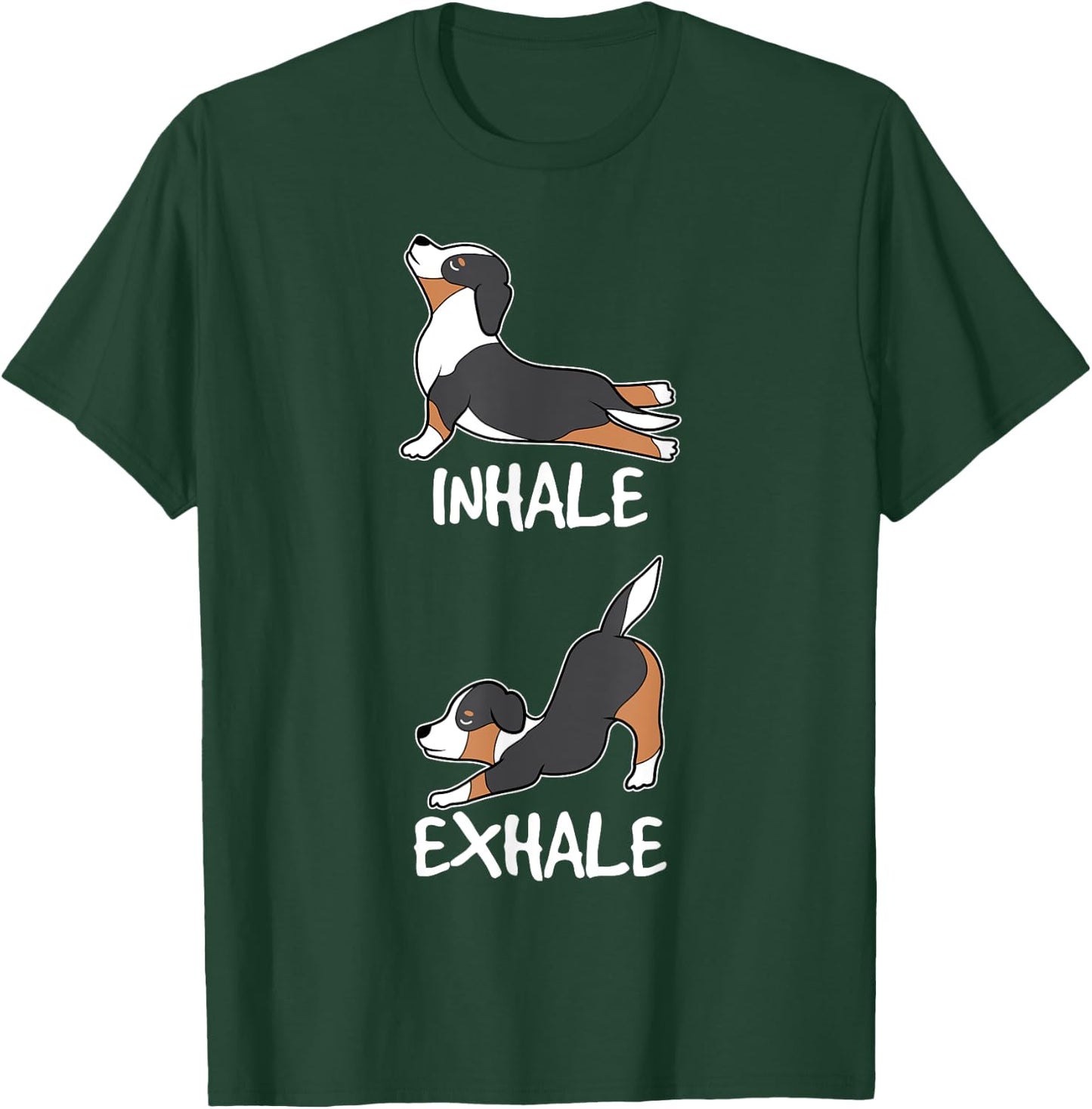 Funny Aussie Shepherd Gifts Yoga Australian Shepherd Lover T-Shirt - T-Shirt | Forest