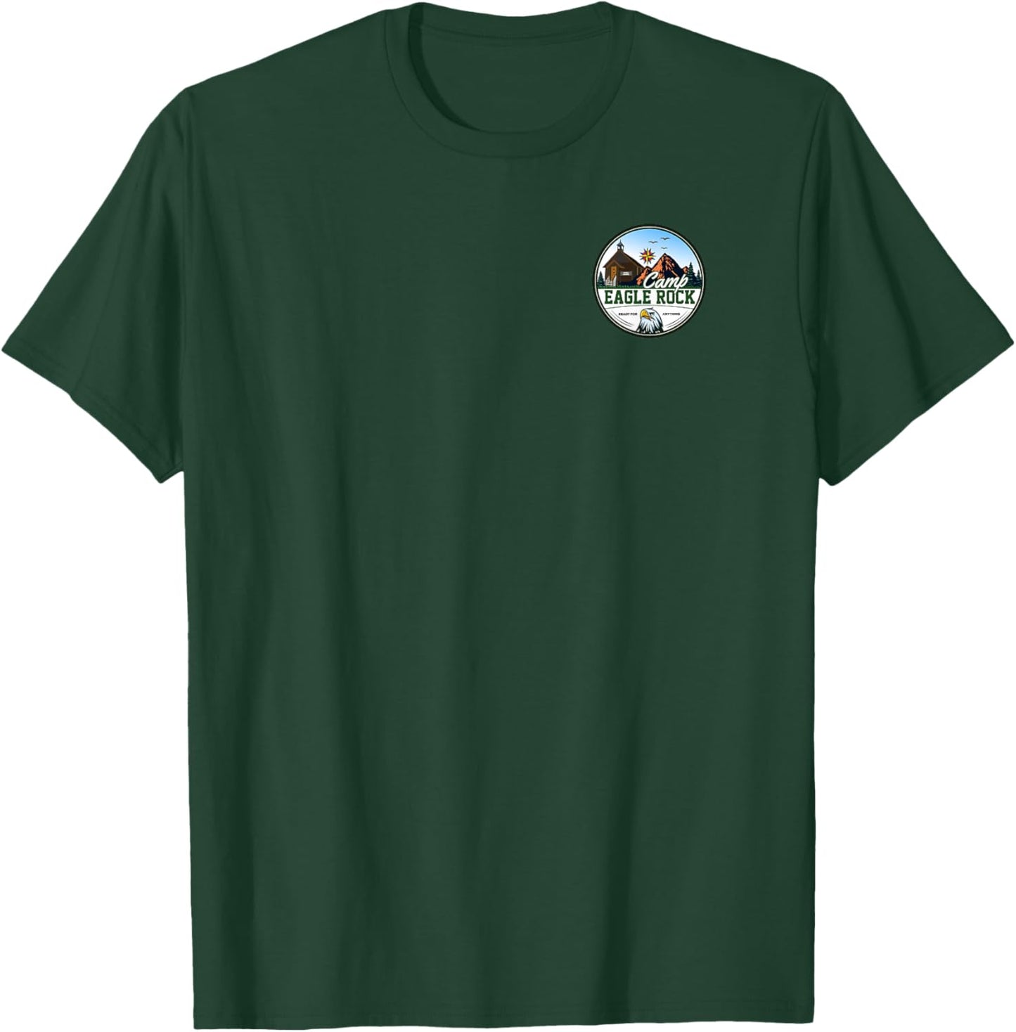 Camp Eagle Rock Left Chest Emblem T-Shirt - T-Shirt | Forest