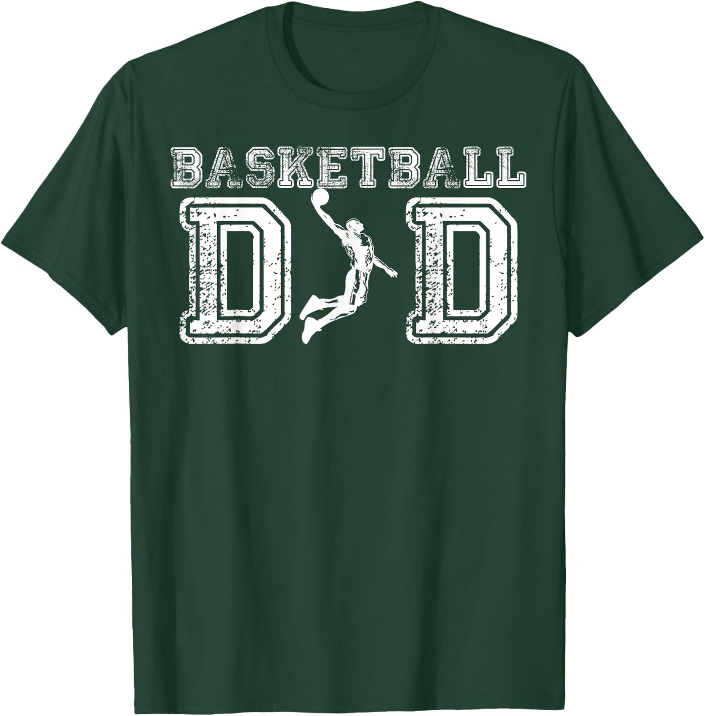 Basketball Dad Fathers Day Gift Daddy Papa Father T-Shirt - T-Shirt | Forest