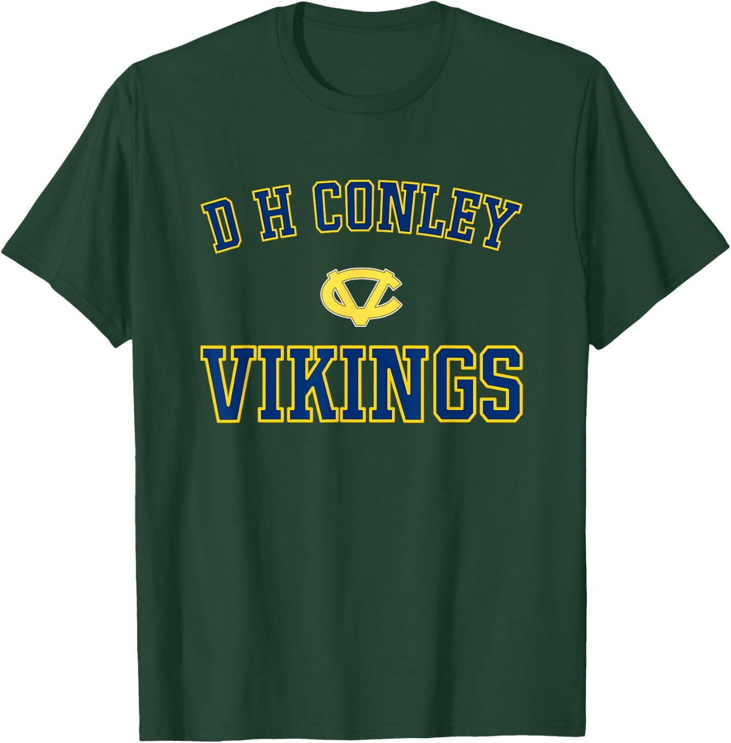 D H Conley Vikings Logo Varsity HS T-Shirt - T-Shirt | Forest