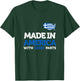 Made In America With Greek Parts American Greece Funny Gift T-Shirt - T-Shirt | Forest