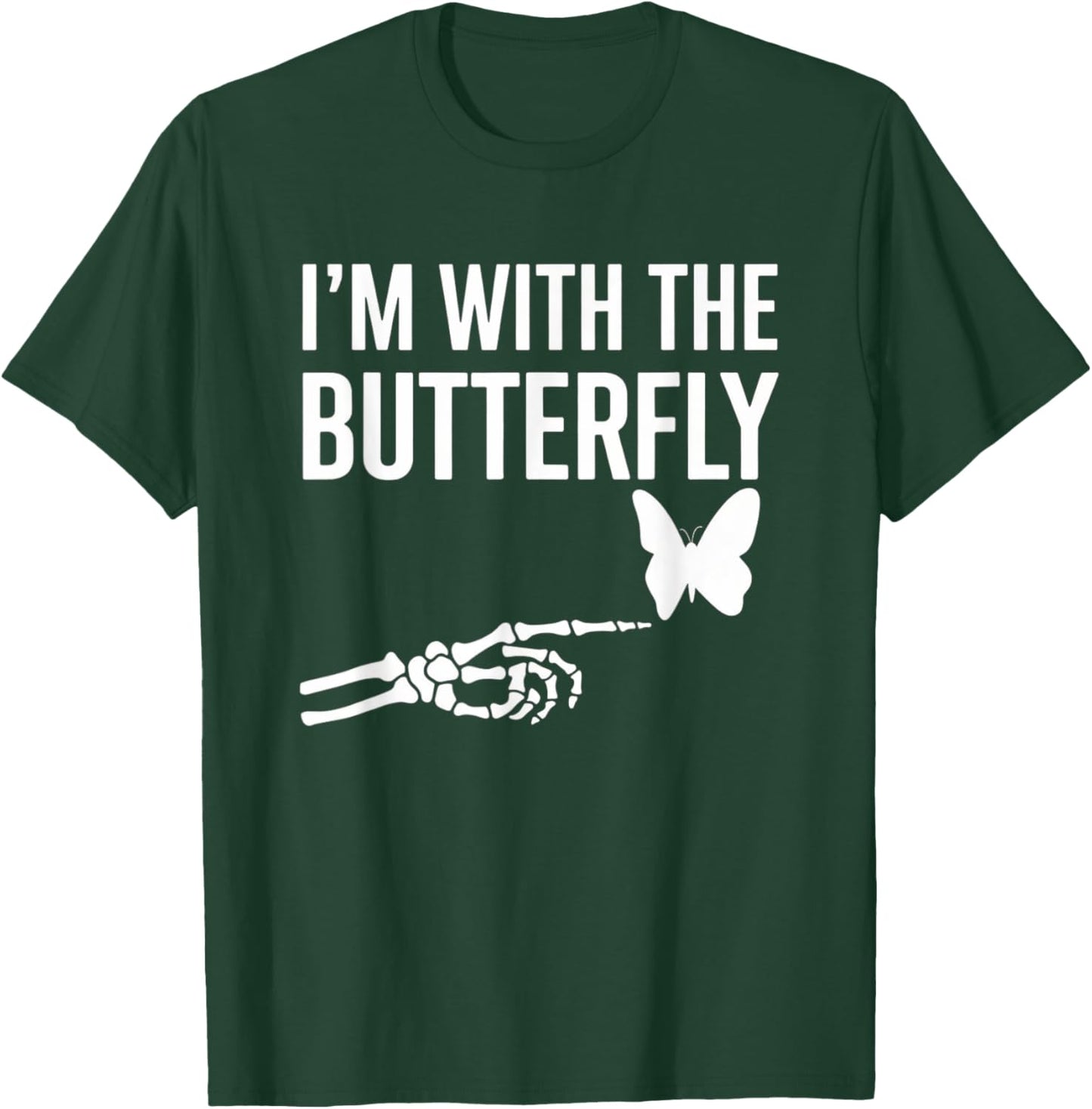 I'm With Butterfly Halloween Costume Couples Matching Gifts T-Shirt - T-Shirt | Forest