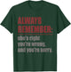 Always remember she is right T-Shirt - T-Shirt | Forest