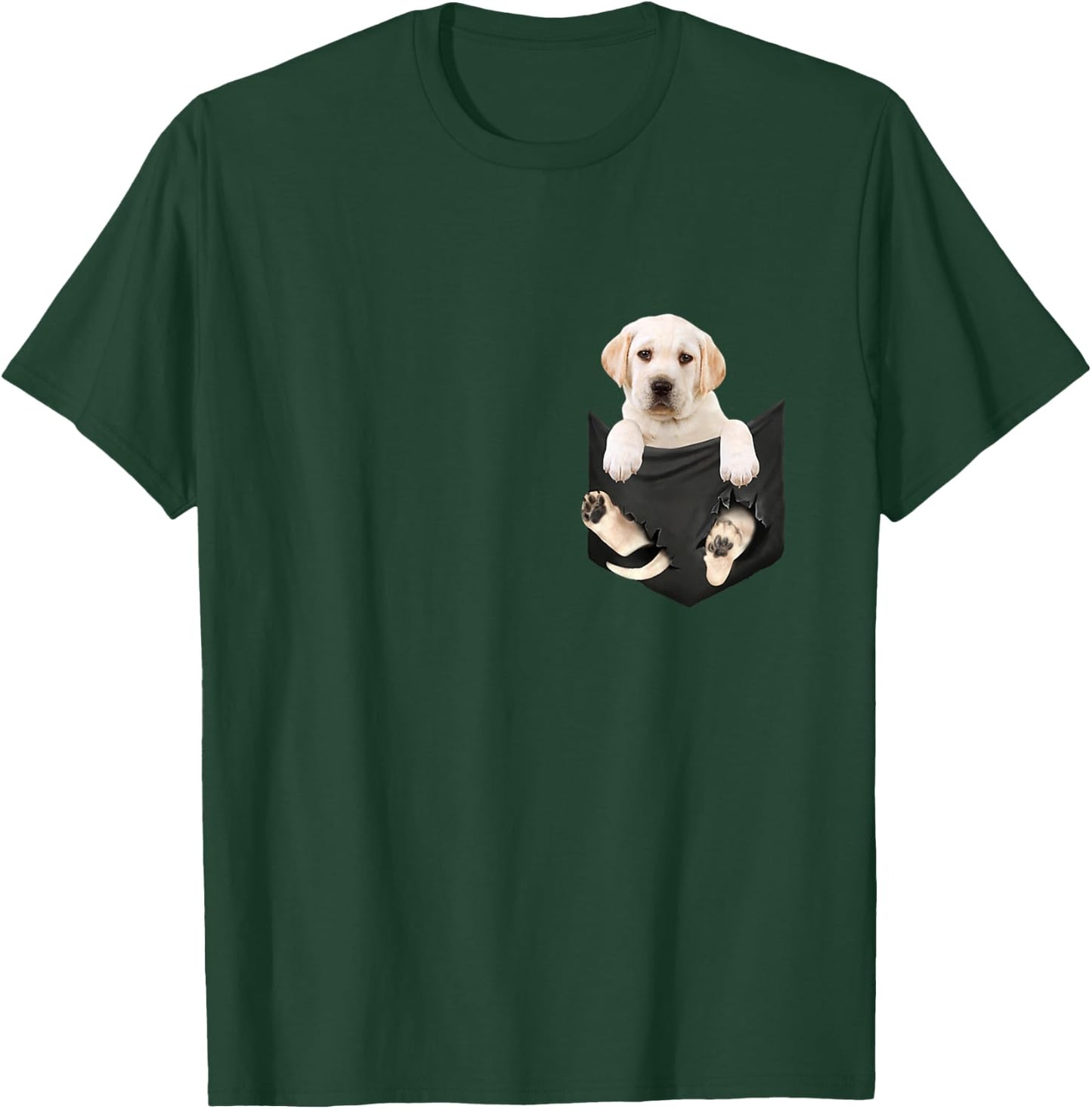 Dog Lovers Gifts White Labrador in a Bag Women Girls Kids T-Shirt - T-Shirt | Forest