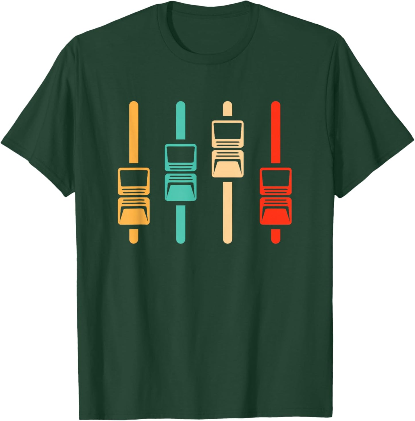 Retro Audio Engineer - Vintage Music Producer Sound Engineer T-Shirt - T-Shirt | Forest