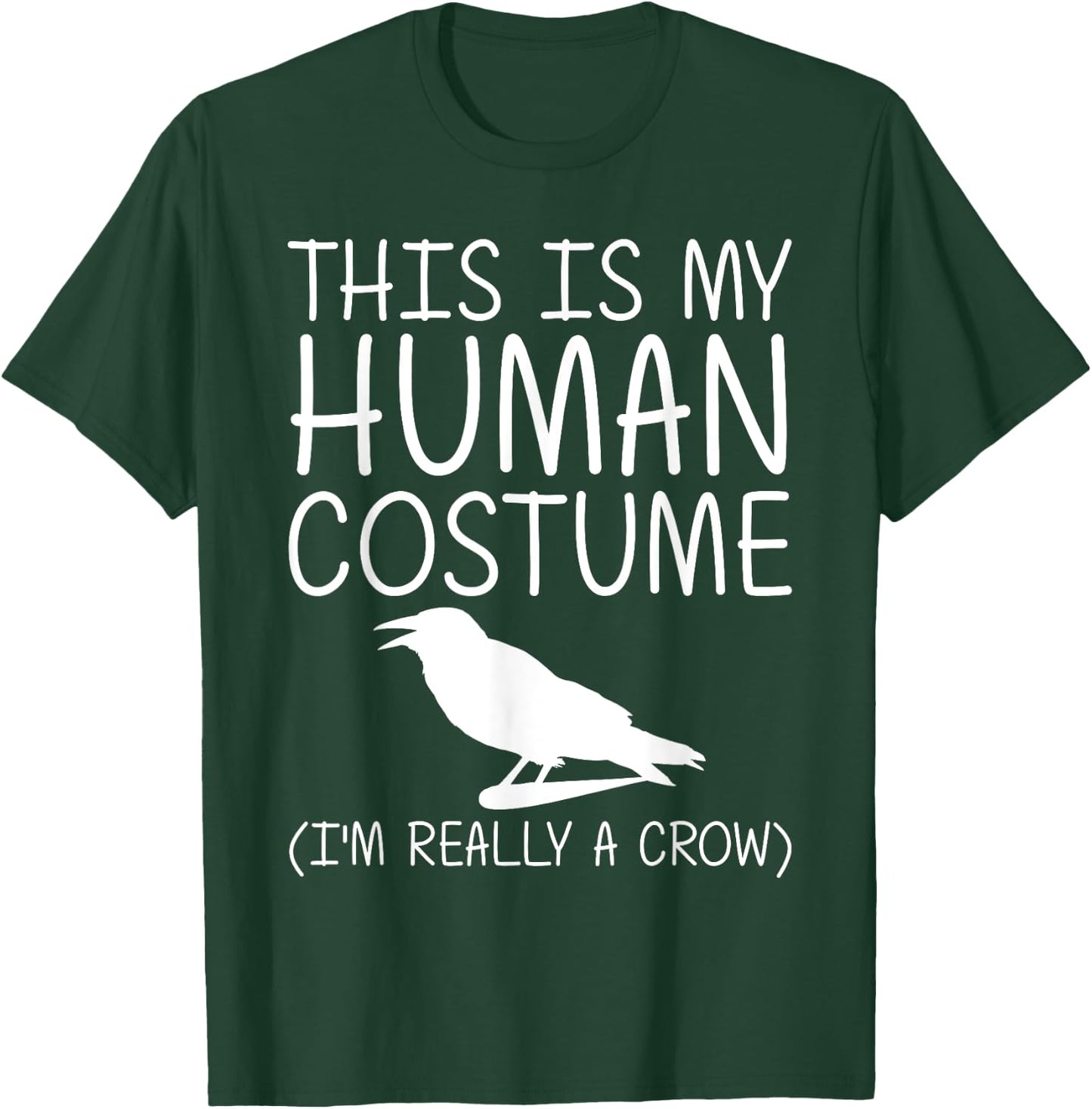 Crow Easy Halloween Human Costume Raven Bird DIY Gift T-Shirt - T-Shirt | Forest