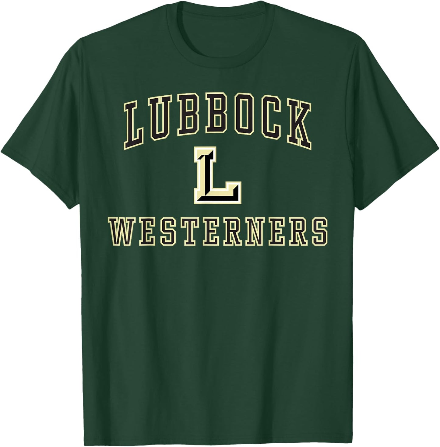 Lubbock High School Westerners C1 T-Shirt - T-Shirt | Forest