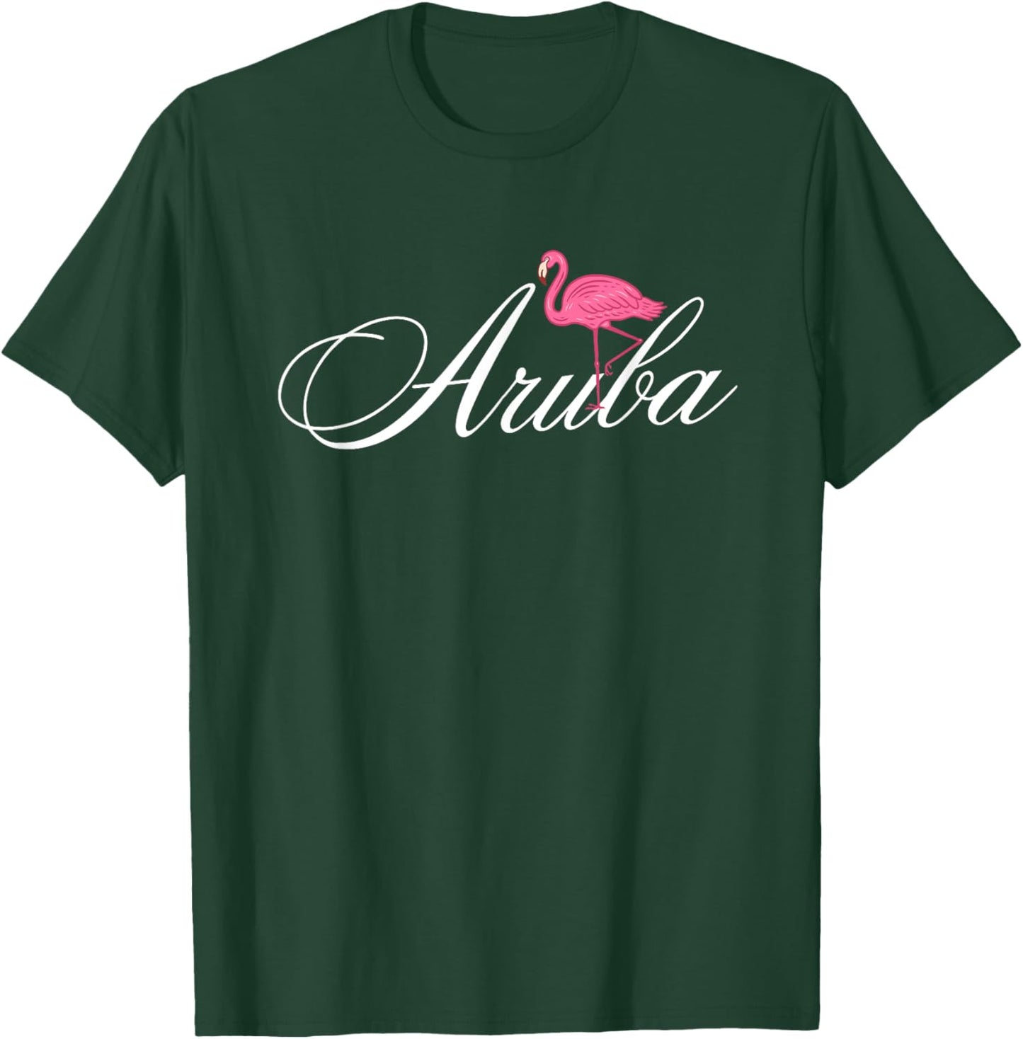 Flamingo Aruba Souvenir / Aruba T-Shirt - T-Shirt | Forest