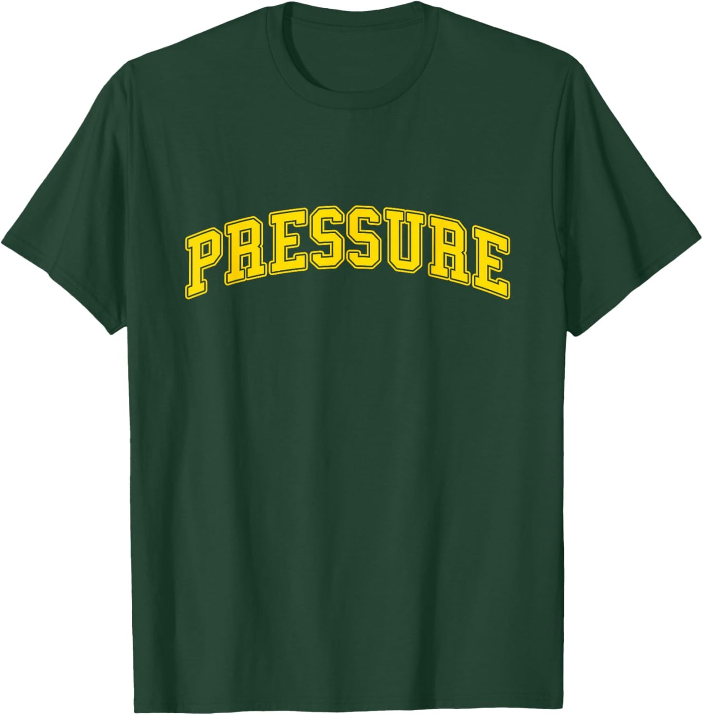 University-Gold Pressure Varsity-Gold Color Graphic T-Shirt - T-Shirt | Forest