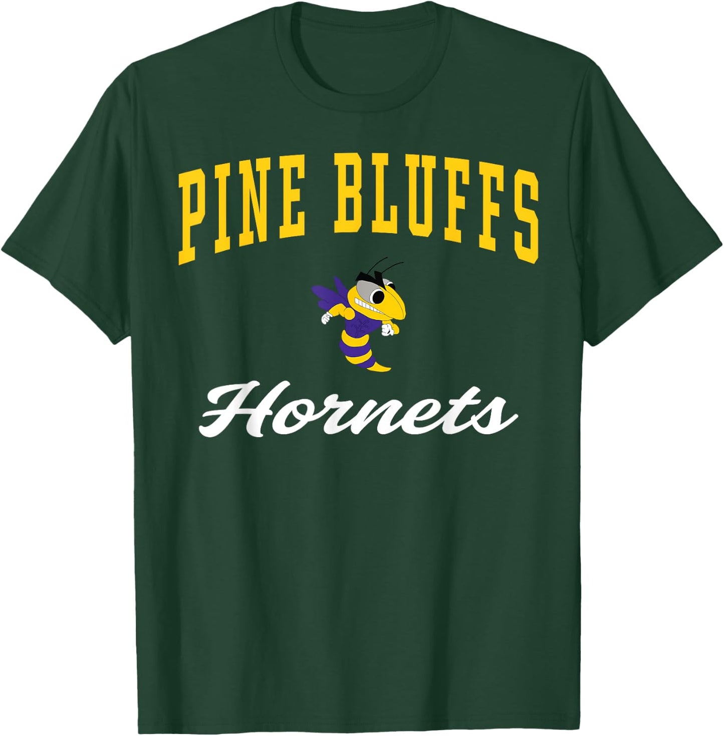 Pine Bluffs High School Hornets C3 T-Shirt - T-Shirt | Forest