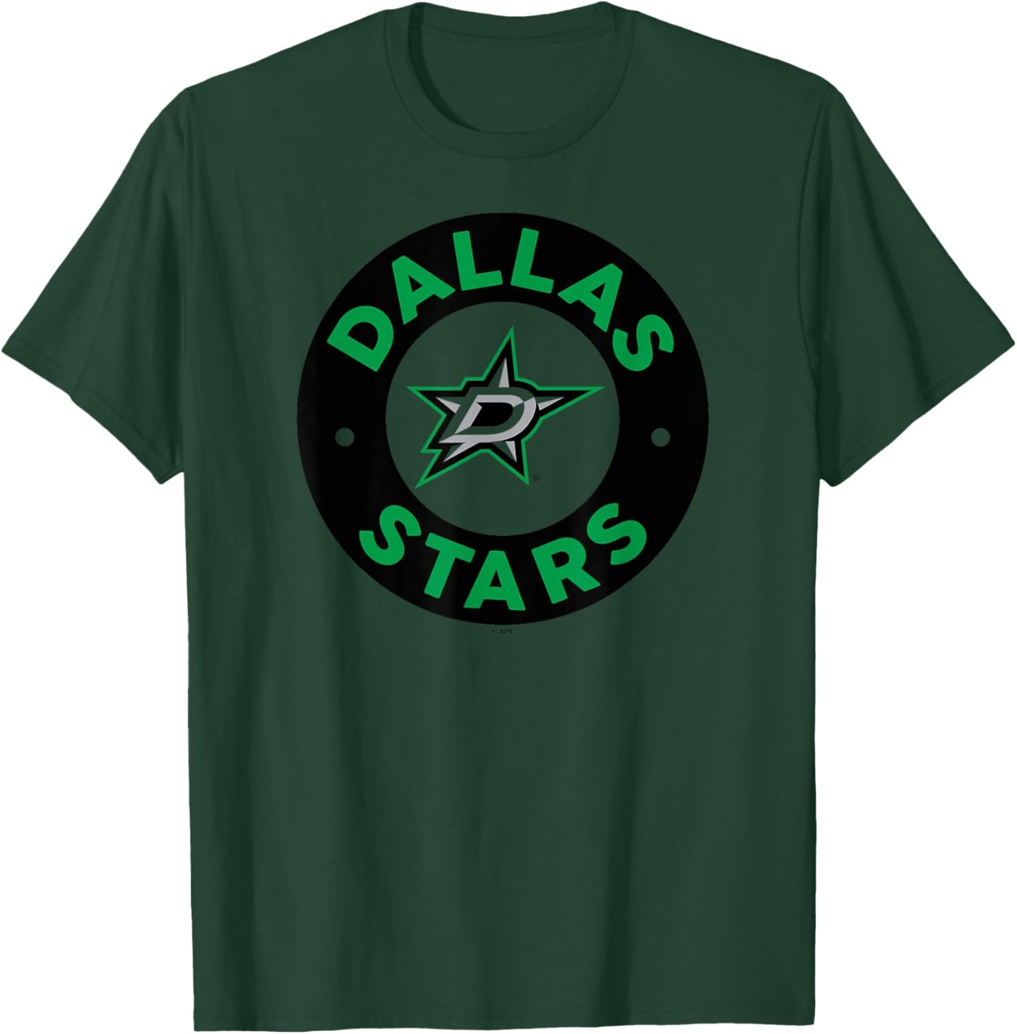 Dallas Stars Symbol White Officially Licensed T-Shirt - T-Shirt | Forest