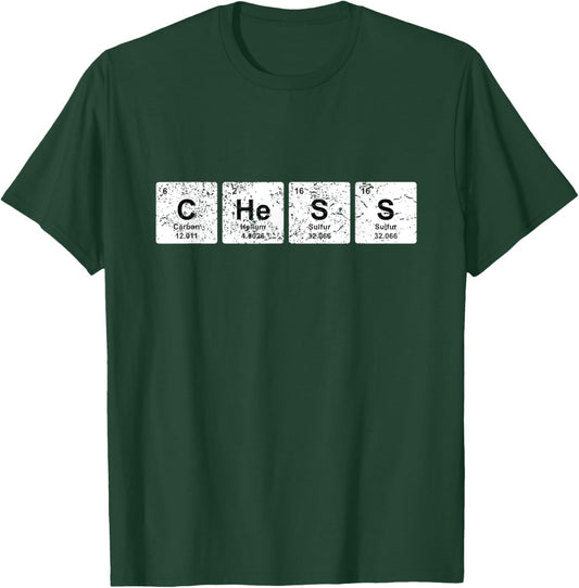 Funny Chess Chemical Elements Funny Chess Player T-Shirt - T-Shirt | Forest
