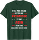 Start Occupation aesh Humour girl princess aesh , Black, Female X-Small T-Shirt - T-Shirt | Forest
